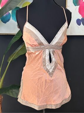 Y2k Bebe rare satin sequin top with keyhole detail #fairycore #coquette #bebe